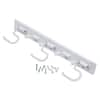 Straight Peg Hooks Variety Pack in White (12-Pack)