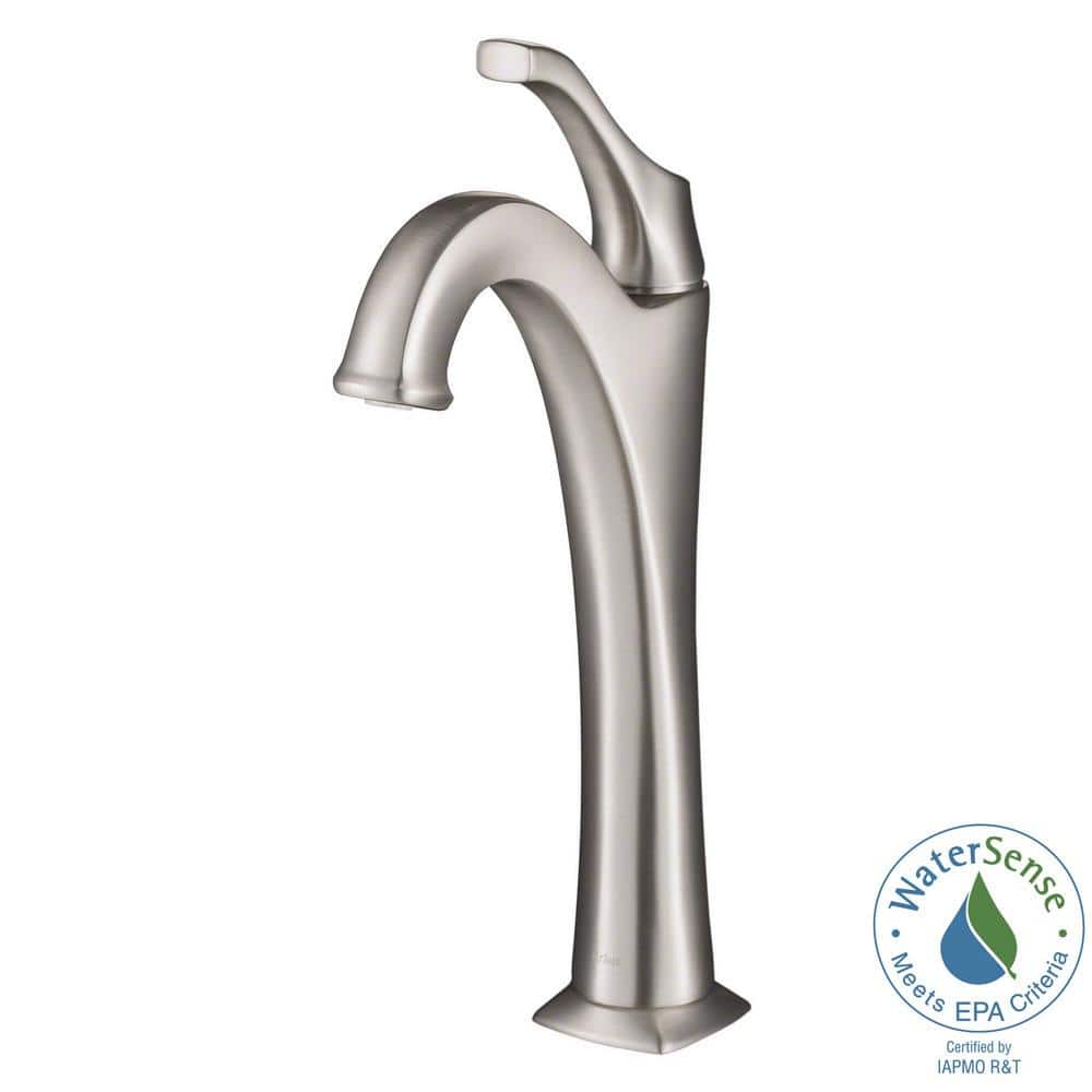 Eco-Friendly Arlo Single Handle Vessel Faucet in Spot-Free Nickel