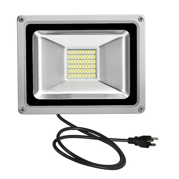 vallei keuken tarwe CIPACHO 110-Volt 30-Watt Gray Outdoor Integrated LED Flood Light Us  Standard Plug LD-D4NUST30W110V - The Home Depot