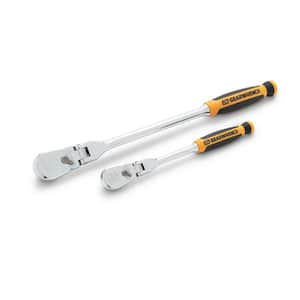 1/4 in. and 3/8 in. Drive 120XP Dual Material Flex-Head Teardrop Ratchet Set (2-Piece)
