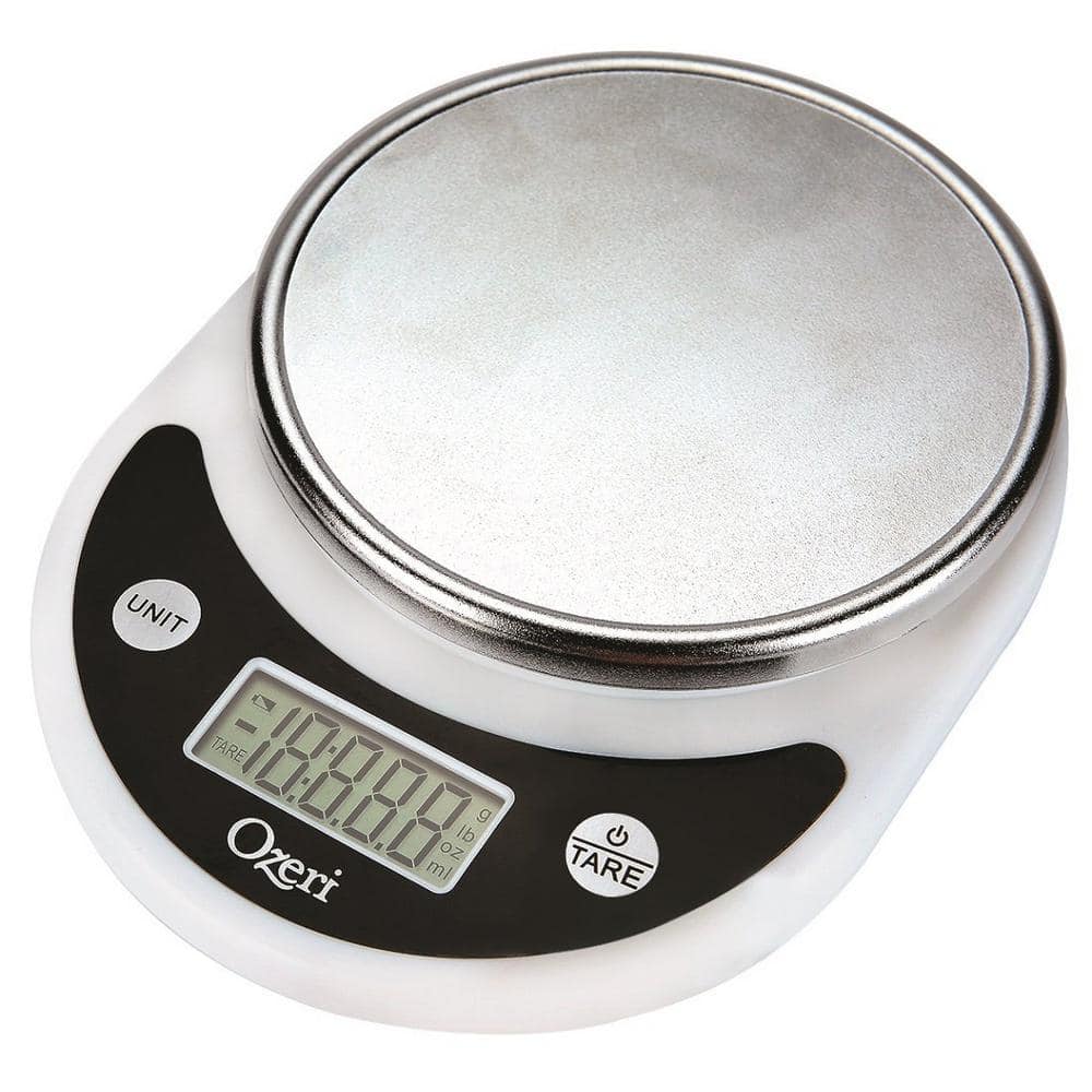 White Digital Kitchen and Postal Scale with Large Platform