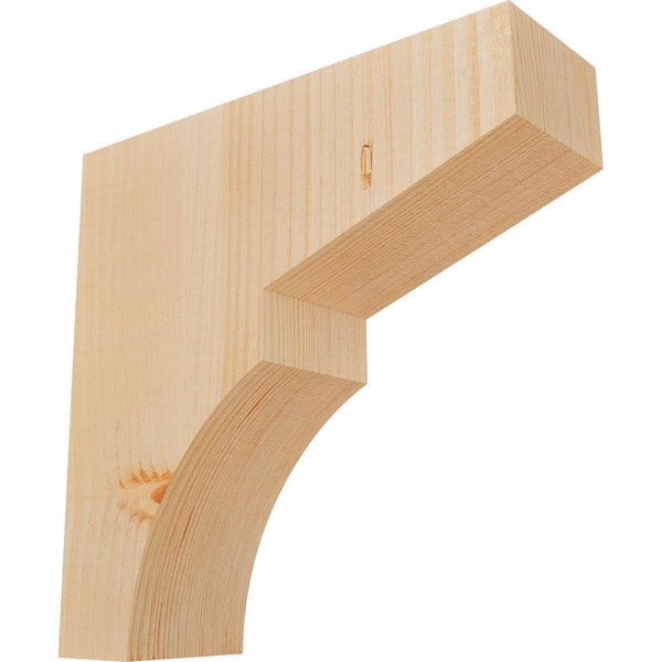 Ekena Millwork 3-1/2 in. x 12 in. x 12 in. Douglas Fir Monterey Smooth Corbel