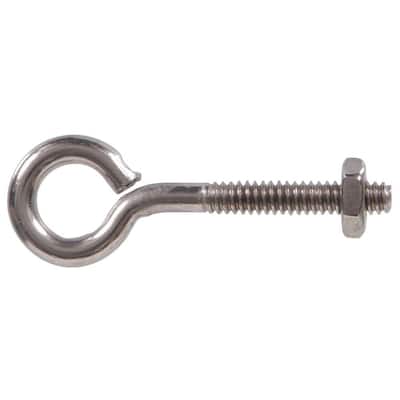 Details about   Everbilt 3/8 in x 5-1/2 in Cable Eyebolt With Nut 