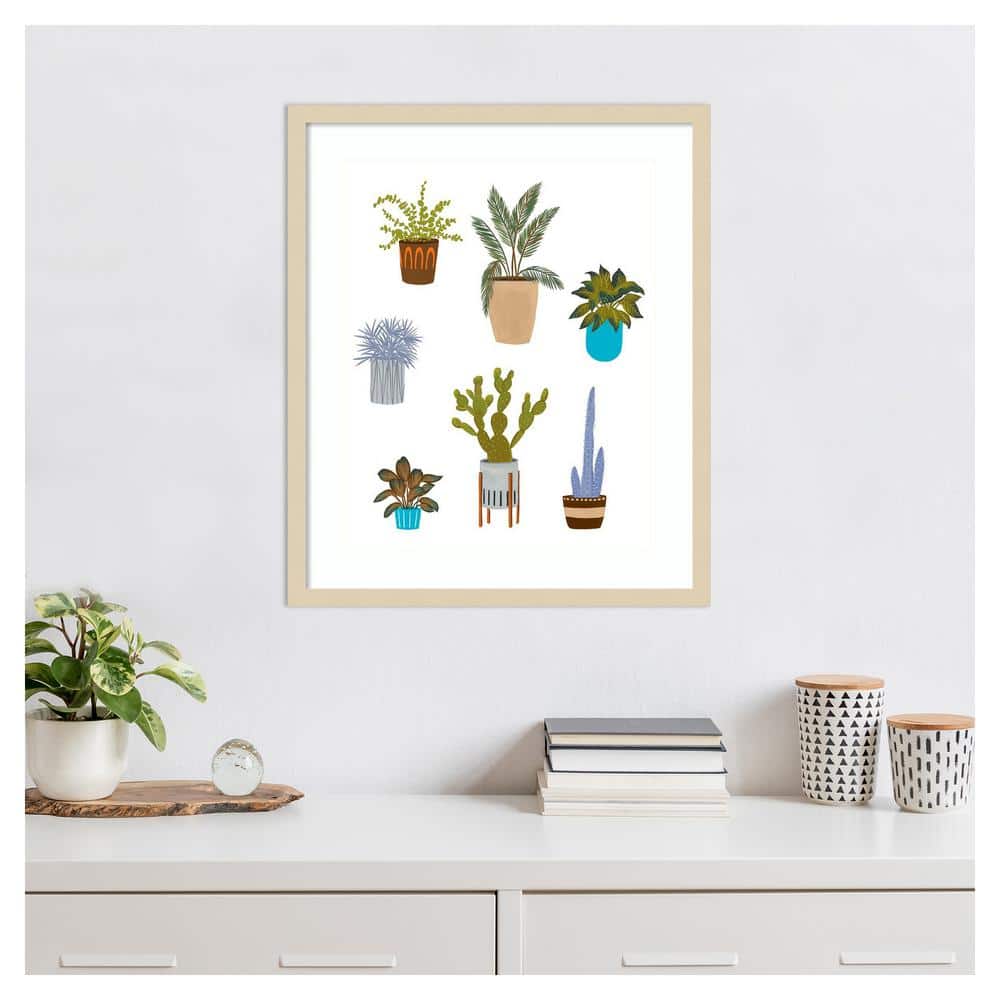 Houseplants II Svelte Natural Framed Abstract Print