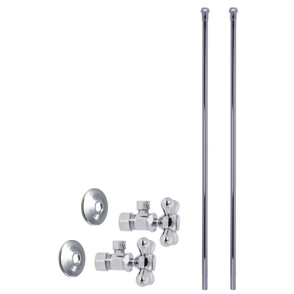 Westbrass 3/8 OD Bullnose Faucet Riser D120-50