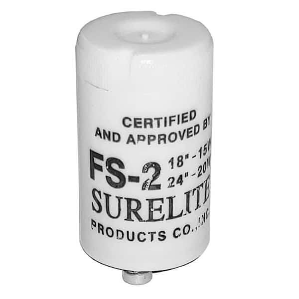 SATCO:Satco Fluorescent Starter for 14-Watt, 15-Watt and 20-Watt Lamps (Bag of 5)