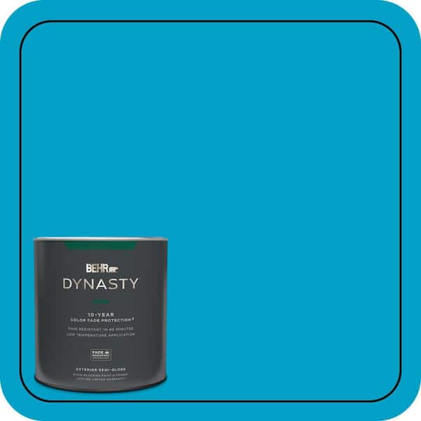 BEHR DYNASTY 1 qt. #P490-5 Yucatan Semi-Gloss Enamel Exterior Stain-Blocking Paint & Primer
