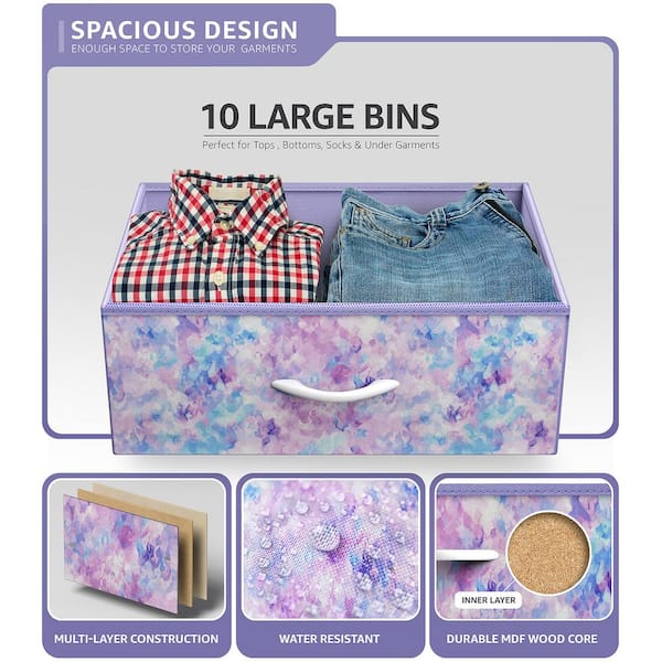 Sorbus Storage Cube Dresser - Watercolor Blue-purple : Target