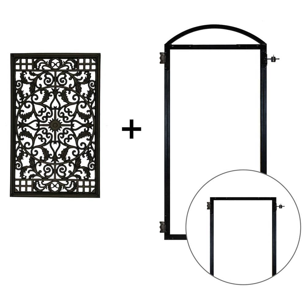 Reviews for NUVO IRON EZ Install 6Standard Fence Board Arched Pro Gate