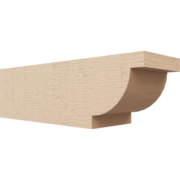 Ekena Millwork 6-in. x 6-in. x 20-in. Alpine Woodgrain, Primed Tan Timberthane Polyurethane Rafter Tail Brace
