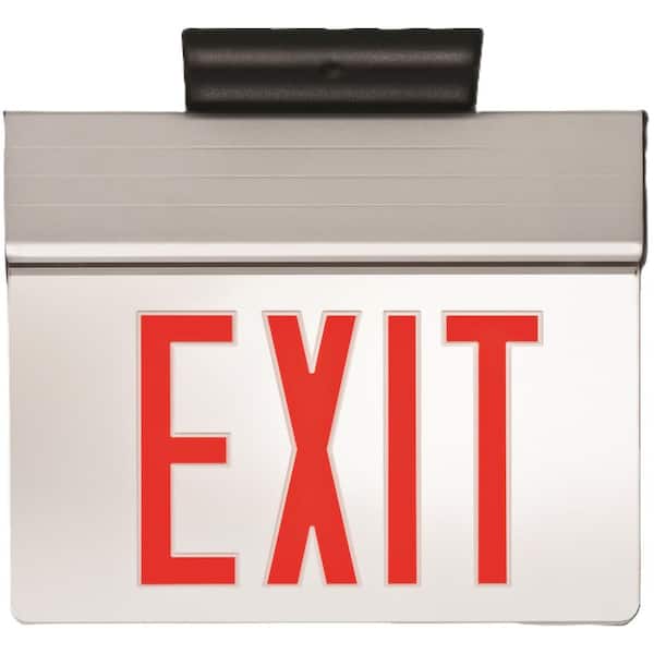 Lithonia Lighting EDG Aluminum LED Emergency Exit Sign EDG 1 R EL