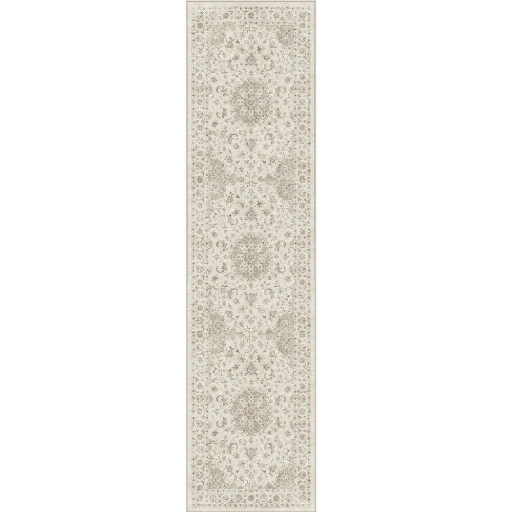 Washington Brown 2 ft. x 8 ft. Vintage Washable Medallion Distressed Runner Rug price history on PriceWatchPro