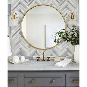 Silver and Gray 4 in. x 12 in. Honed Marble Subway Wall and Floor Tile (5 sq. ft./Case)