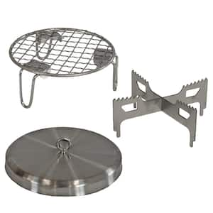 Sunnydaze 3-Piece Accessory Kit for Smokeless Tabletop Fire Pit - 5.5 in.