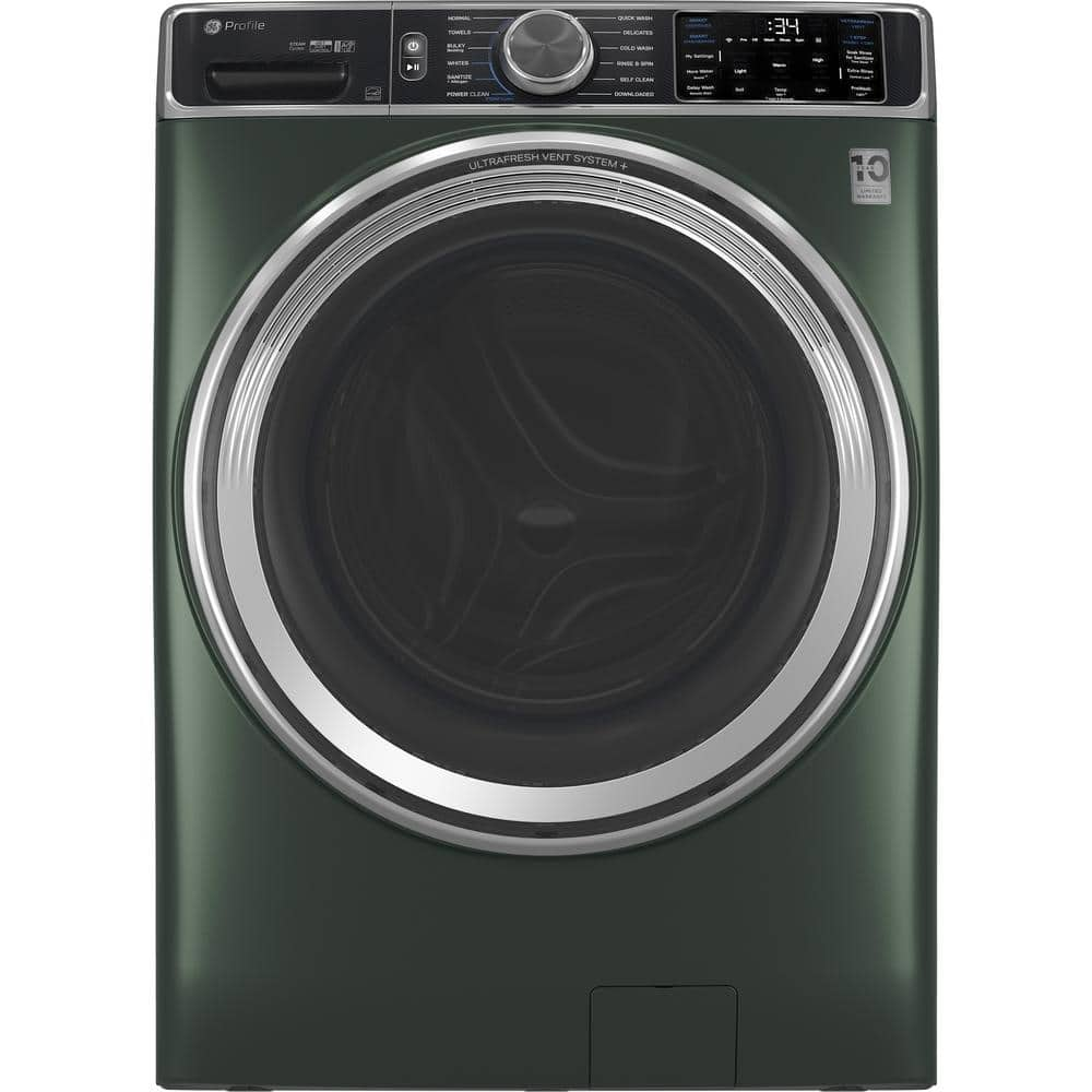 Profile 5.5 cu. ft. Capacity Smart Front Load Washer with UltraFresh Vent System Plus, PowerSteam, Smart Wash Plus Rinse -  GE, PFW955SPWGN