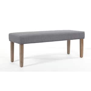 BOSS Gray/Driftwood, 44.5 in. Wide Indoor/Bedroom Bench Upholstered without Back