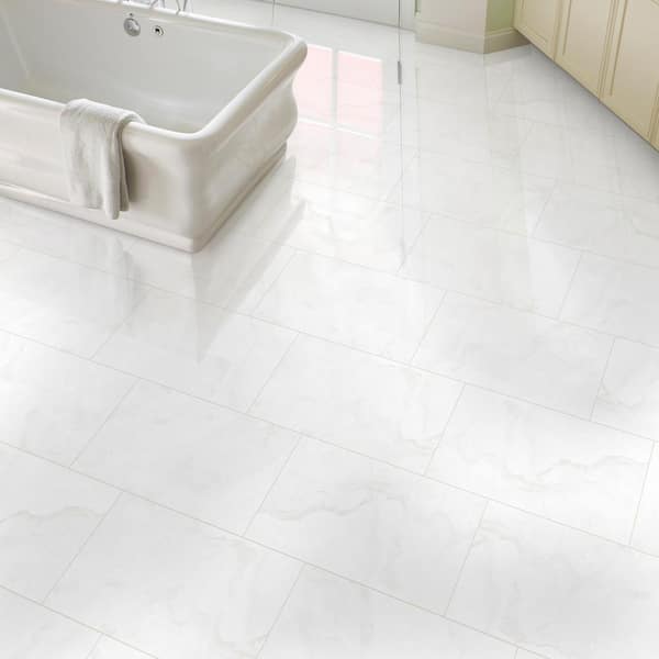 Calgary Onyx 16 in. x 32in. Polished Porcelain Marble Look Floor and Wall Tile (3.55 sq. ft./Each)