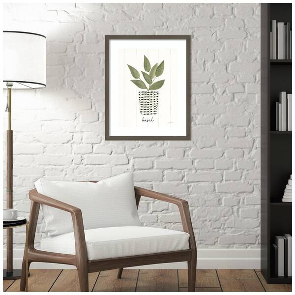 Amanti Art Herb Garden VII by Courtney Prahl 1-Piece Framed Giclee Abstract  Art Print 21 in. x 17 in. A38865523429 - The Home Depot