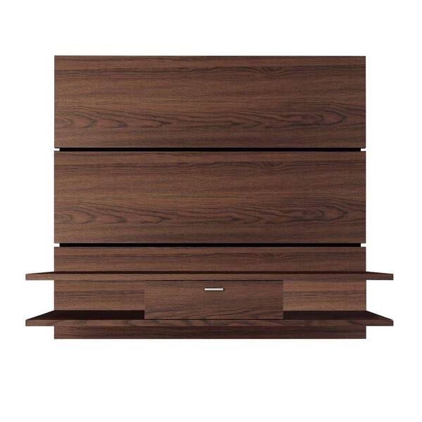 Manhattan Comfort Ellington 1.0 2-Shelf Entertainment Center in Mocha/Pro Touch