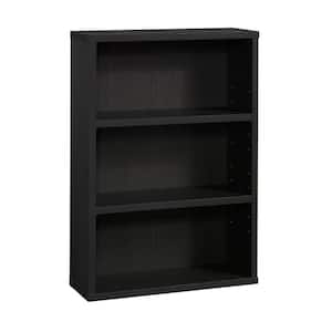 44.134 in. Raven Oak 3-Shelf Standard Bookcase