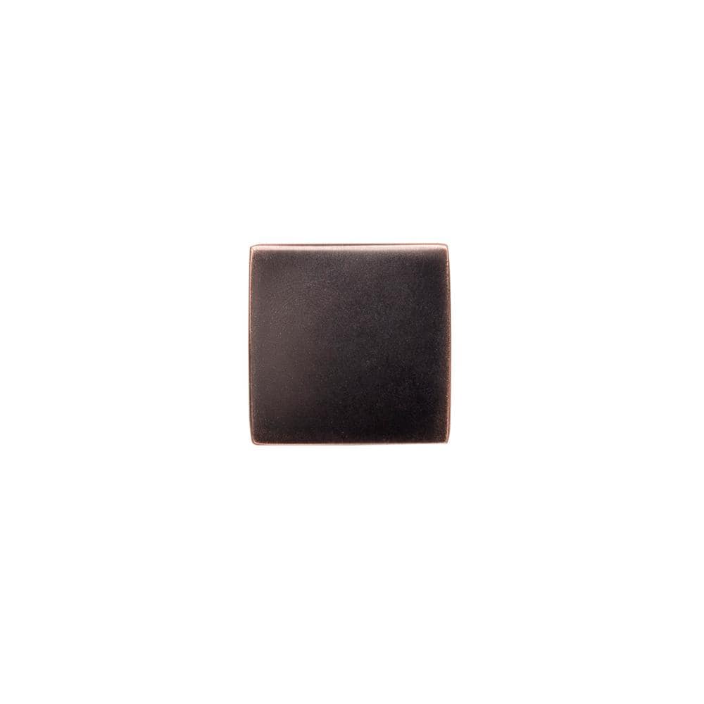 1-1/4 Inch Square Oil Rubbed Bronze Cabinet Knob