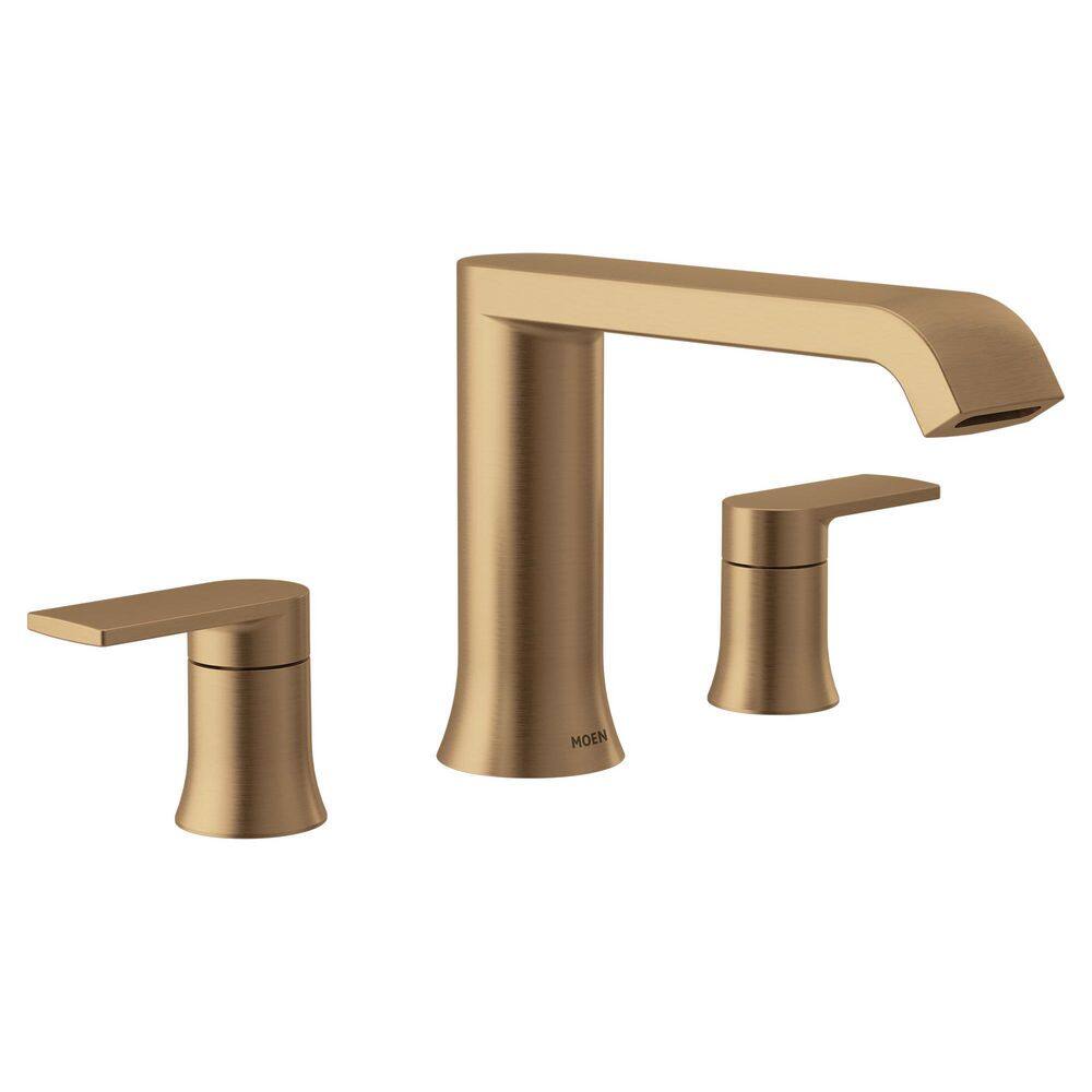 Genta LX 2-Handle Deck-Mount High Arc Roman Tub Faucet Trim Kit in Bronzed Gold (Valve Sold Separately) price history on PriceWatchPro