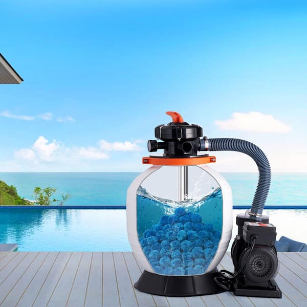 Pool Filter Balls for Sand Filter 4 lbs. Filter Balls Replace Pool Filter Sand Reusable Blue Filter Cartridge 100sq. ft