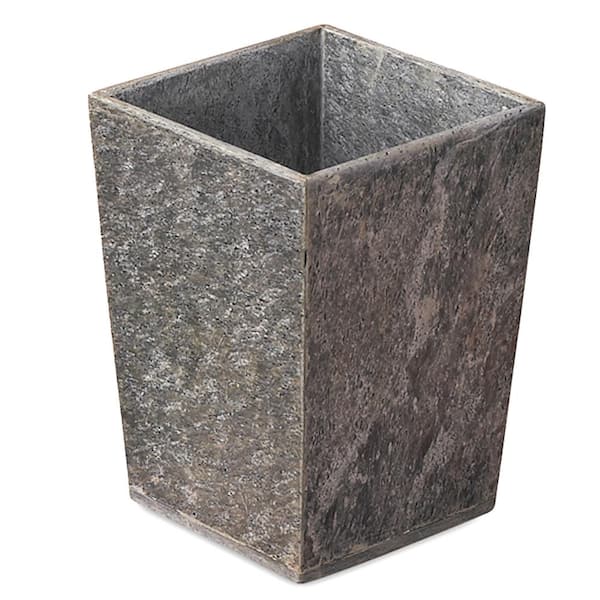 Creative Home Natural Slate Waste Basket in Gray Color
