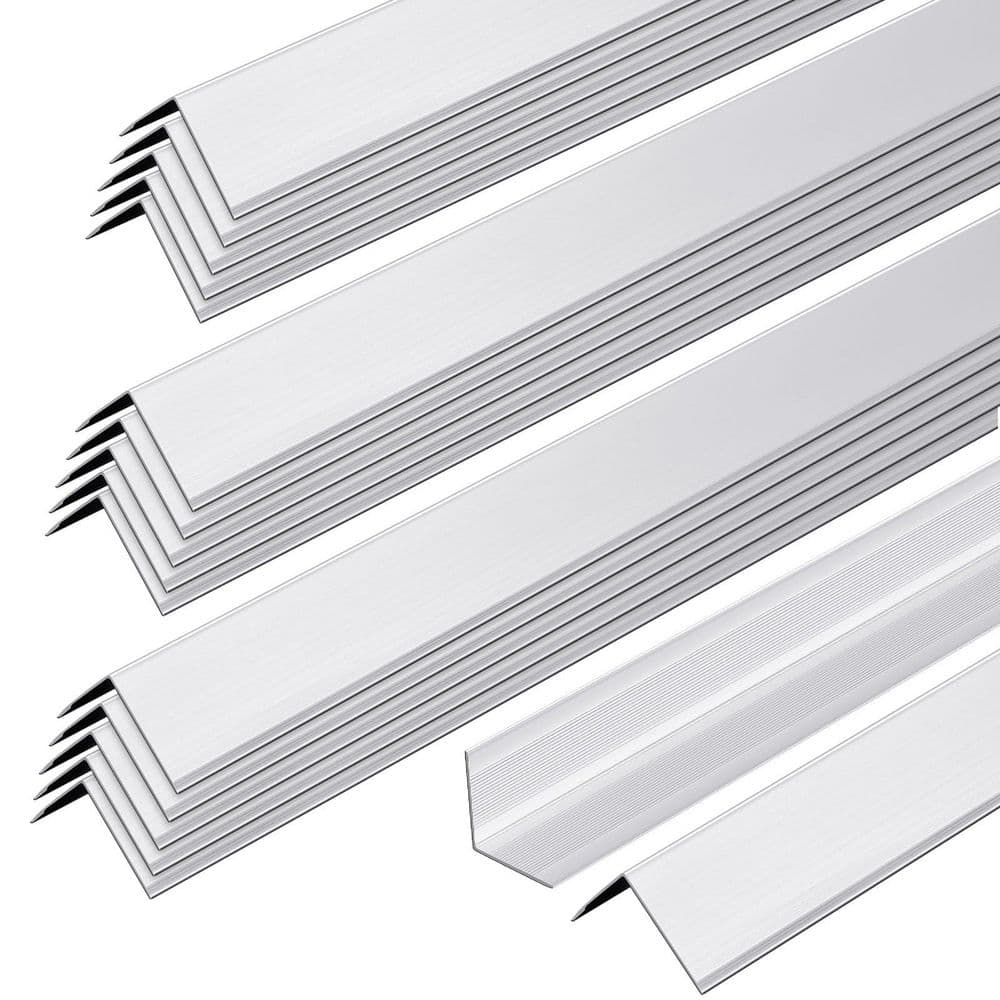 1.2 in. x 4 ft. Aluminum Drywall Corner Guards Protectors with 90° Angle for Edge Wall Decoration, Silver (60-Pack) price history on PriceWatchPro