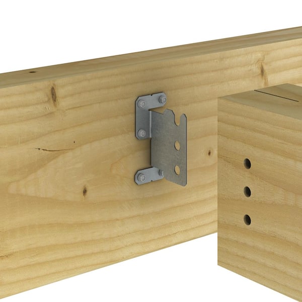 12-Gauge ZMAX Galvanized Concealed Joist Tie with (3) Long Pins