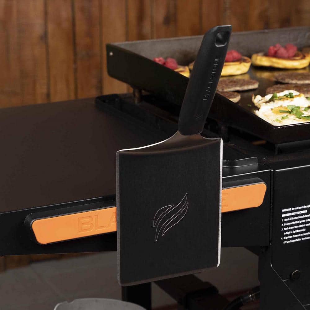 Black Magnetic Metal Griddle Tool and Beverage Holder