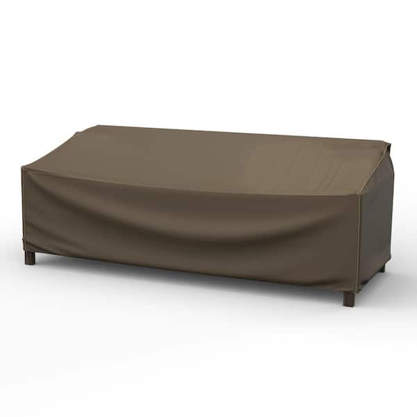 Budge Stormblock Hillside Extra Large Black And Tan Patio Sofa Cover P3w05btnw3 - Large Patio Sofa Covers
