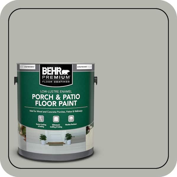 1 gal. #PPU25-08 Heirloom Silver Low-Lustre Enamel Interior/Exterior Porch and Patio Floor Paint