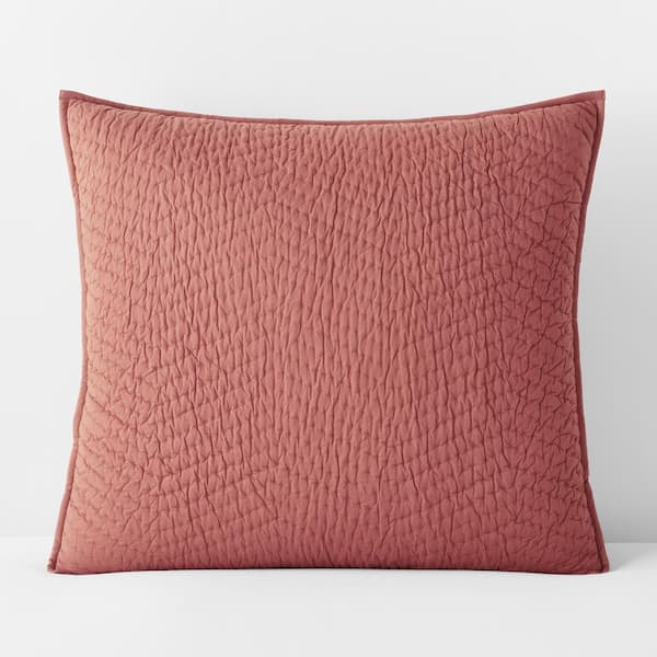 The Company Store Company Cotton Weathered Brick Cotton Voile Euro Sham