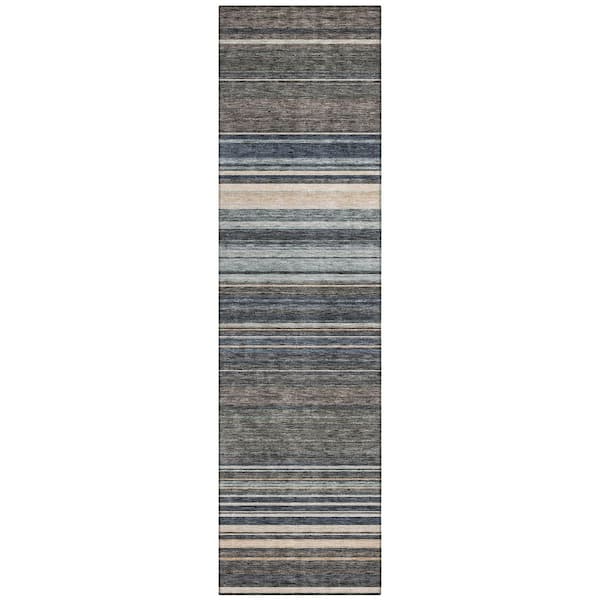 Chantille Machine Washable Indoor/Outdoor Abstract ACN979 Taupe 2 ft. 3 in. x 7 ft. 6 in. Area Rug