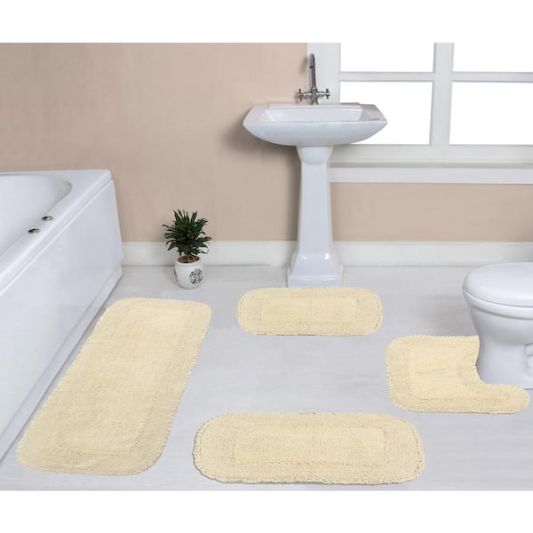 HOME WEAVERS INC Radiant Collection 100% Cotton Bath Rugs Set, 22