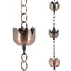 Arcadia Garden Products Rain Chain with Lotus Blossoms RC04