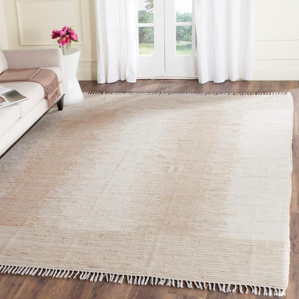 Montauk Beige 8 ft. x 10 ft. Border Area Rug