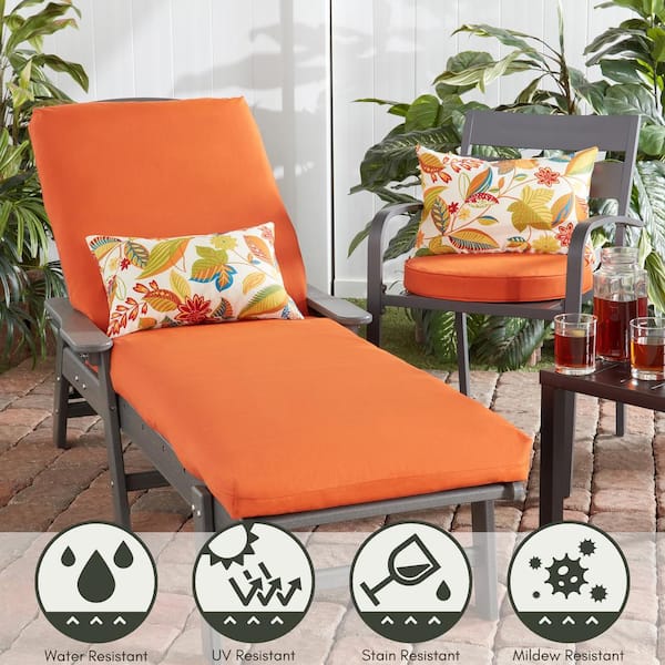 Greendale Home Fashions 18 x 18 Rust Round Outdoor Seat