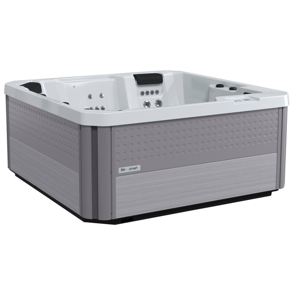 Lifesmart Acacia 5-Person 40-Jet 230V Acrylic Hot Tub with Lounge Seating -  411447307600