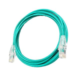 3 ft. Cat6A Ultra Slim Patch (28AWG) Cable (Green) (5-Pack)