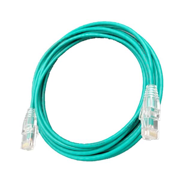 Micro Connectors, Inc 100 ft. CAT 7 SFTP 26AWG Double Shielded RJ45  Snagless Ethernet Cable, Blue E11-100BL - The Home Depot