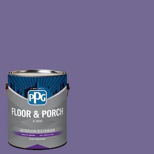 1 gal. PPG1175-6 Purple Grapes Satin Interior/Exterior Floor and Porch Paint