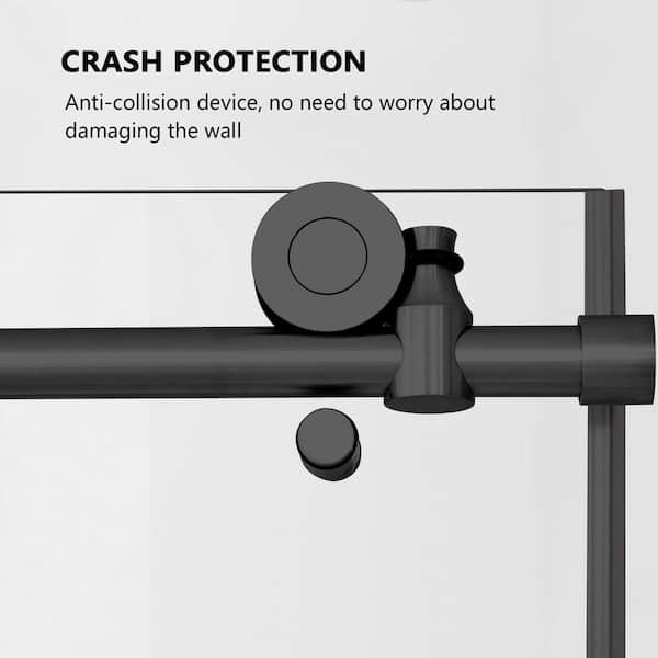 Zeafive 56-60 in. W x 60 in. H Sliding Bath Tub Door in