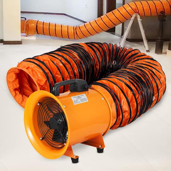 VEVOR 8 in. Pivoting Utility Blower Fan Portable Ventilator Fan 882 CFM 230  Watt with 16.41 ft. Duct Hose for Factories farms GYGFJ8YCD5MG00001V1 - The  Home Depot