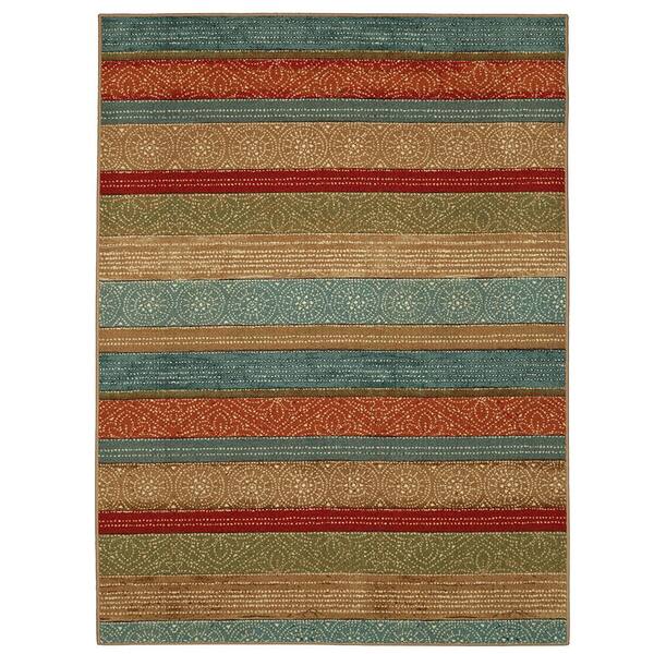 Mohawk Home Samsun Batik Multi 7 ft. x 10 ft. Striped Area Rug