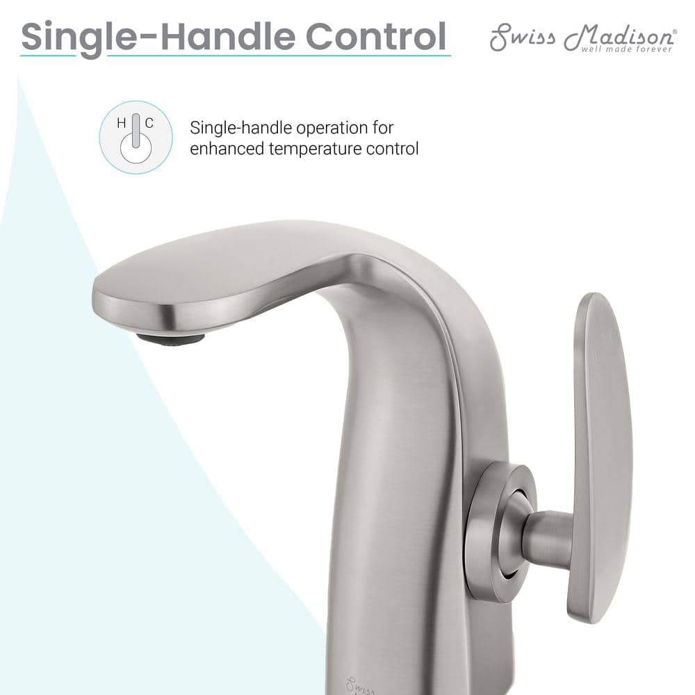 Chateau Brushed Nickel Single-Handle Bathroom Faucet