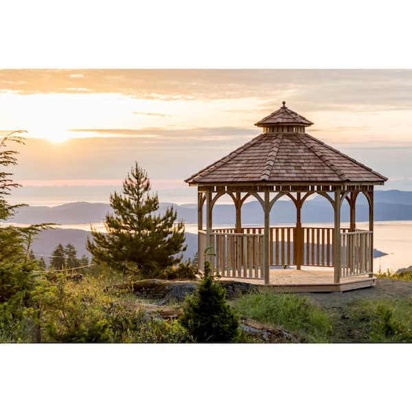 Outdoor Living Today 12 ft. Octagon Bayside Panelized Gazebo
