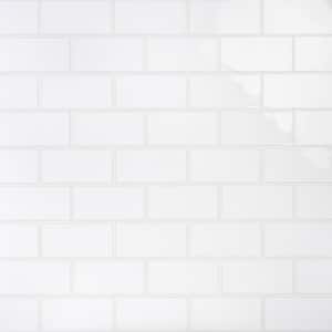 Ivy Hill Tile Siene White 5 in. x 10 in. Ceramic Wall Tile