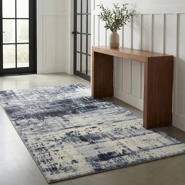 Easton Abstract Mosaic Slate 2 ft. x 4 ft. Area Rug
